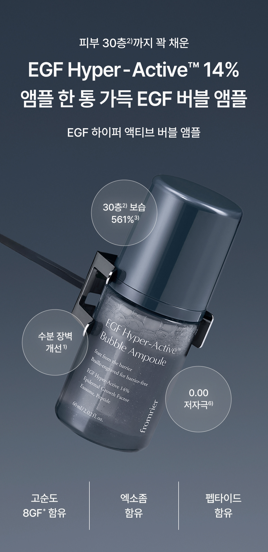 FROMRIER EGF Hyper Active Bubble Ampoule - description 3