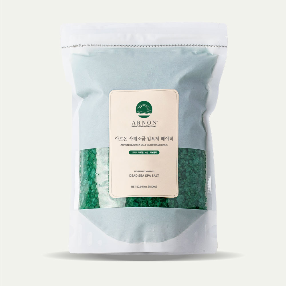 아르논 사해소금 입욕제 베이직 1.5kg 내추럴 바스솔트 배쓰 반신욕 목욕 아로마 족욕제 이미지 6
