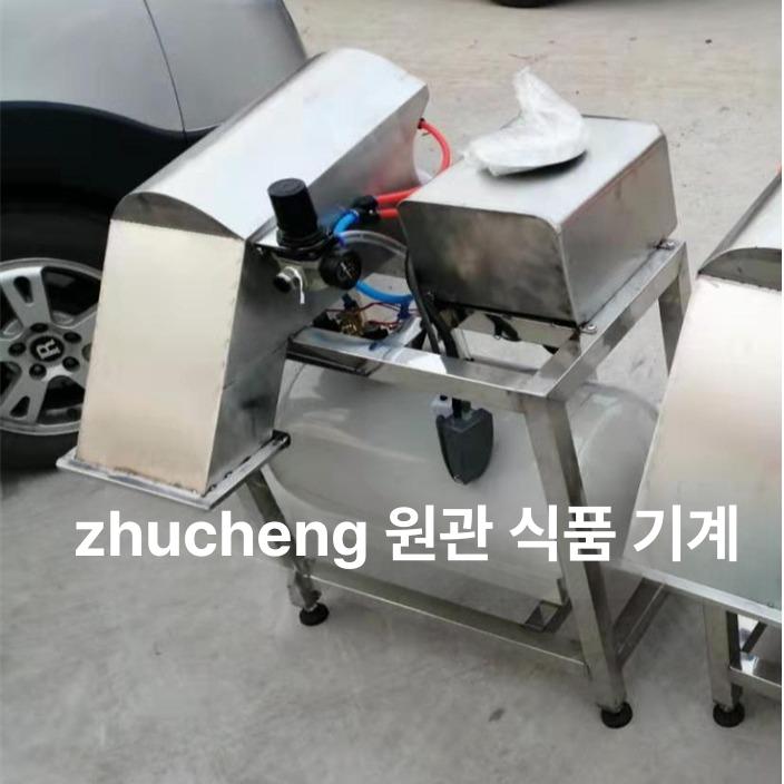 쪽파탈피기 대용량 대파 박피기 상품 필링기 파껍질 제거 스테인리스 스텐 공압식 자동 600 예약금 - 상세 이미지 3