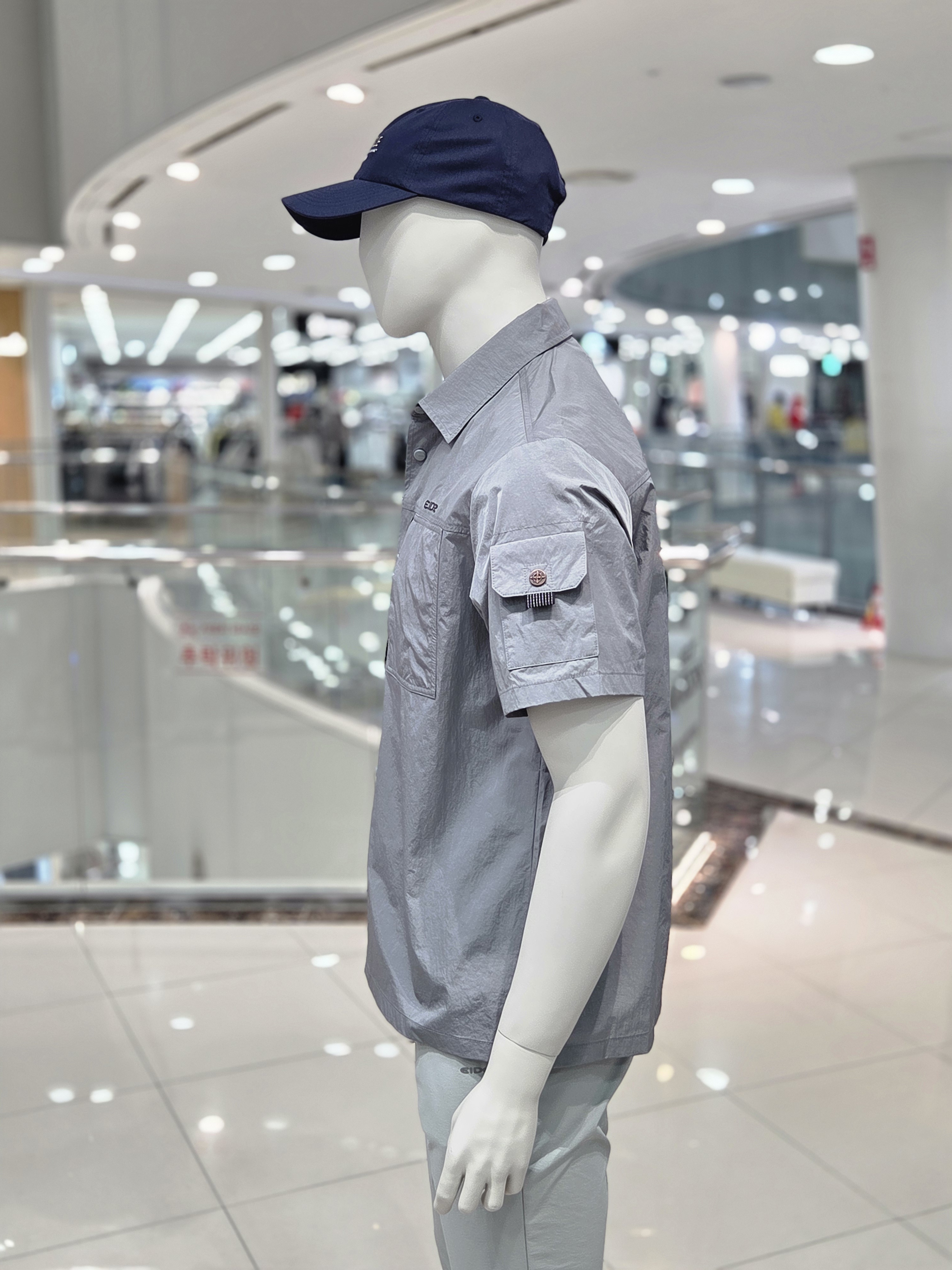 아이더 남성 반팔 캐주얼 남방 여름 아웃도어 카라 셔츠 MM25490 - 상세 이미지 4