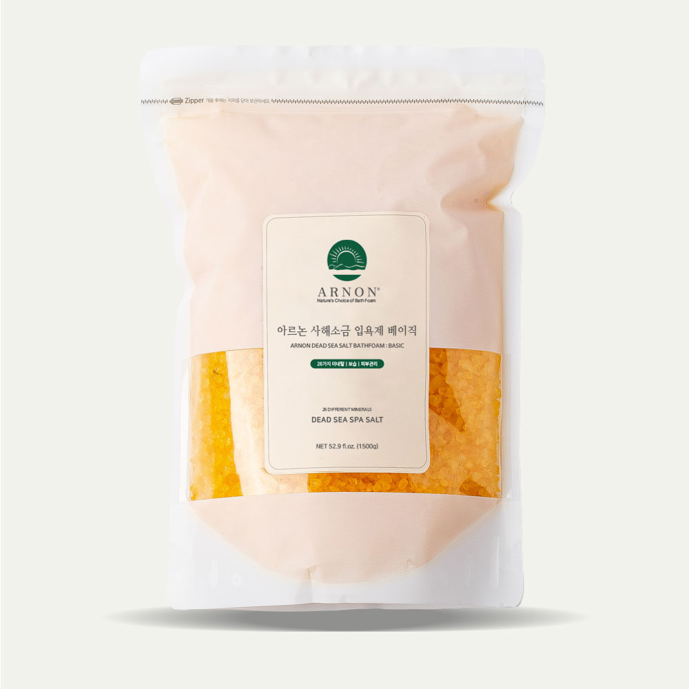 아르논 사해소금 입욕제 베이직 1.5kg 내추럴 바스솔트 배쓰 반신욕 목욕 아로마 족욕제 - 상세 이미지 3