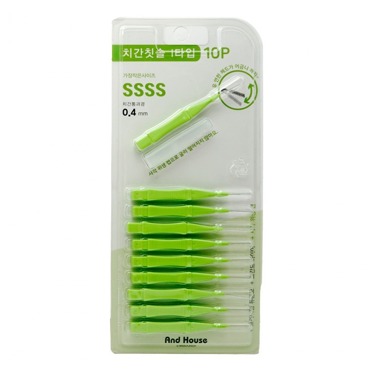 덴탈치간칫솔I형10P0.4SSSS8700 - 상품 이미지