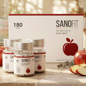사노핏 마이 애사비 라인핏 6개월분 180정 유기농 마더 애플사이다비니거 맛있게 먹은 솔직 후기 - 상품 이미지 1