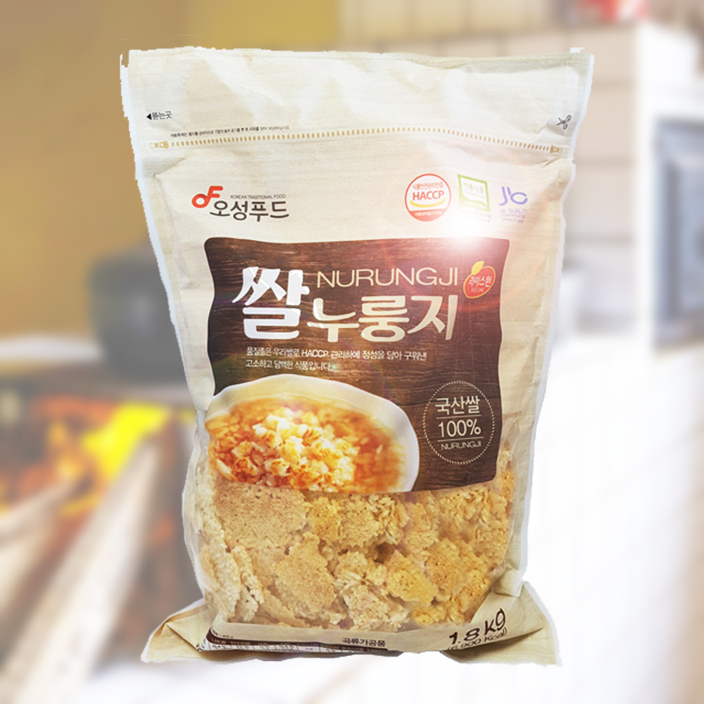 오성푸드 1.8kg 대용량 쌀누룽지 고소 담백 식사 간식 - 상품 이미지