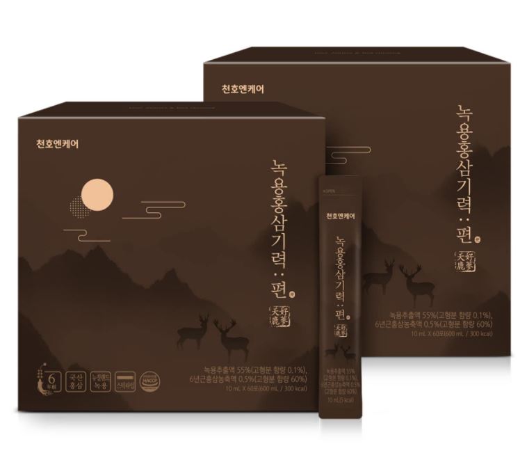 녹용진액 홍삼즙 스틱 천호엔케어 총 60포 제품 이미지