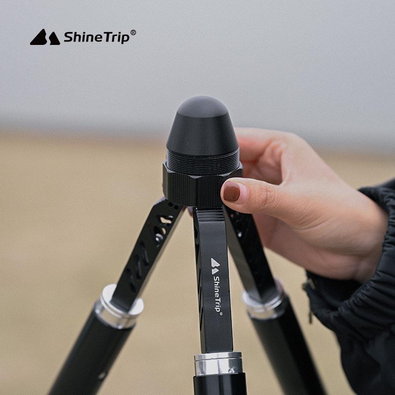 타프폴대 캠핑 티피텐트 세트 커넥터 A형폴대 브라켓 A. 8mm 블랙 3방향 폴 - 상세 이미지 3