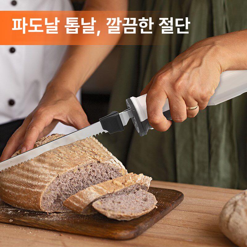 전동 빵칼 브레드 고기컷팅 나이프 식빵 바게트 리튬 8V 리튬 이온 빵칼 - 상세 이미지 2