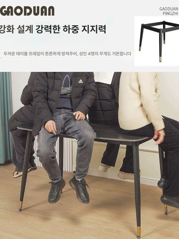 테이블다리 사무용 대리석 철제 식탁 책상 프레임 교체 블랙 72 50cm 80cm 원형 - 상세 이미지 5