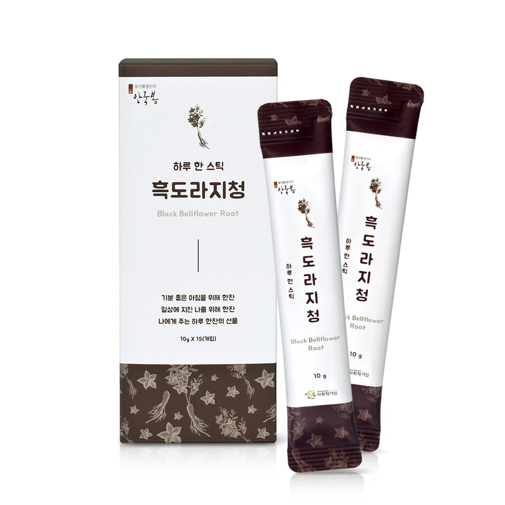 하루 한포 건강 스틱 흑도라지청 - 상품 이미지