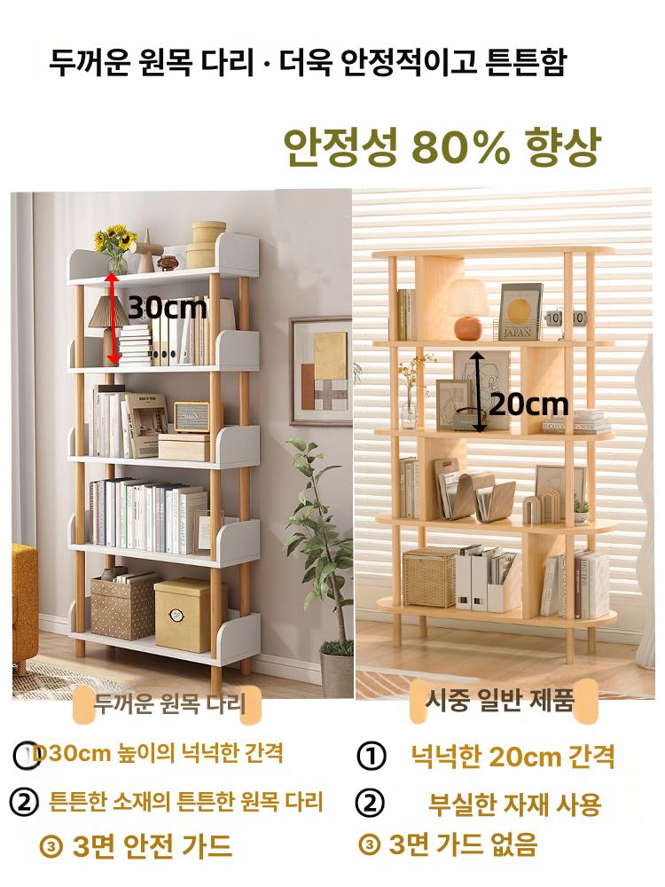 북카트 이동식 바퀴달린책장 수납 보조 diy 선반 책 도서관 카트 바퀴달린 북트롤리 거실 - 상세 이미지 4
