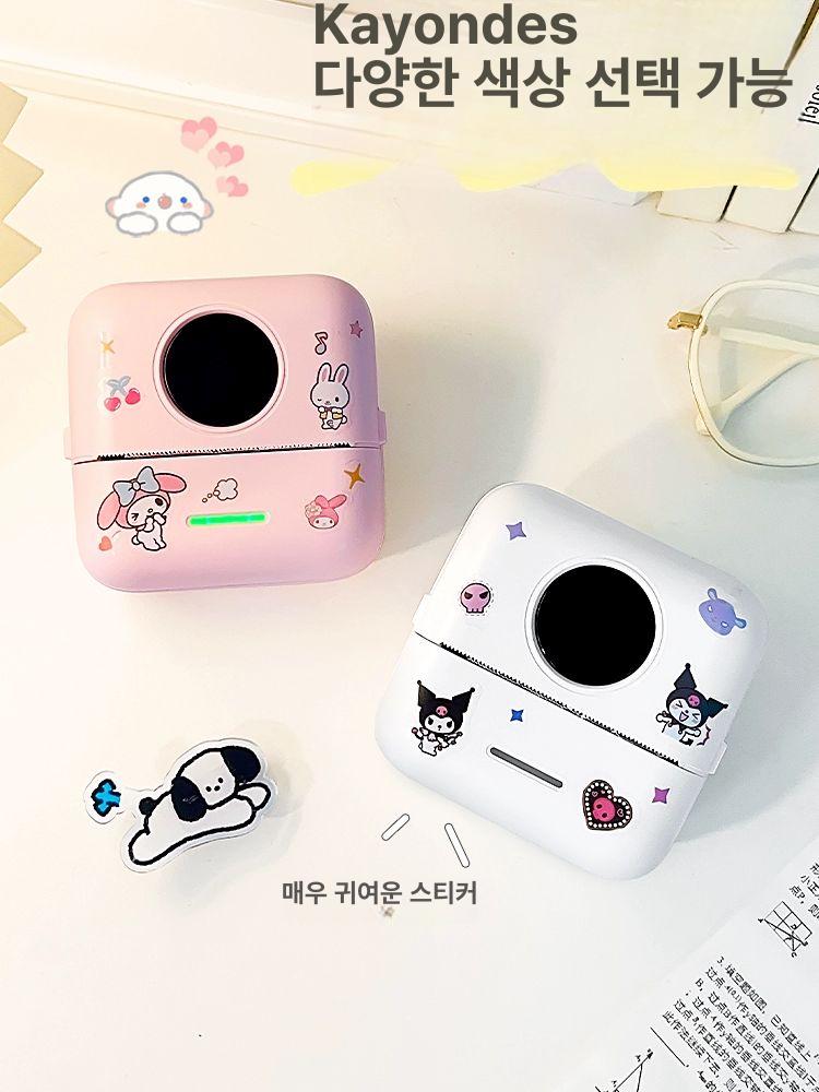 오답노트 프린터 숙제 전송 다꾸용 사진 도우미 간편 화이트 기본 프린터+1롤 10년용지+스티커 기본구성 - 상세 이미지 4