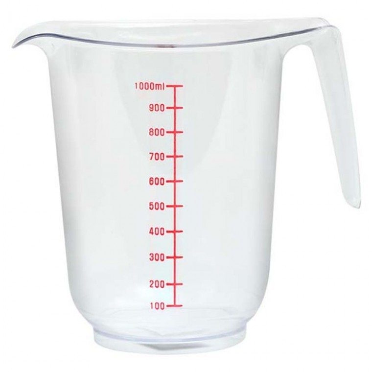 계량컵 1000ml 플라스틱계량컵 눈금컵 핸들비커 - 상품 이미지