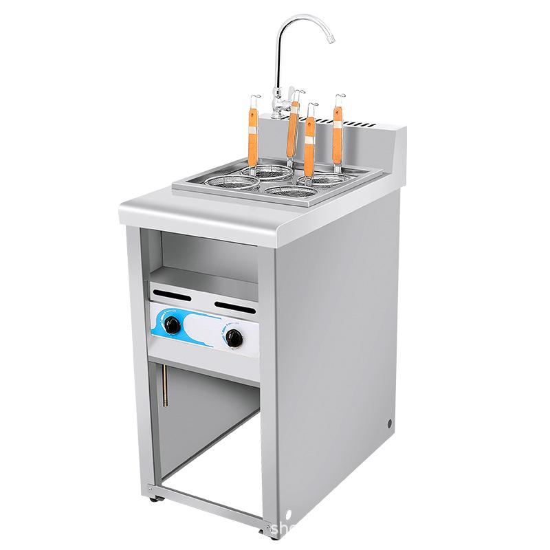 국수삶는기계 전기 해면기 업소용 스테인리스 스틸 2400W 220V 더블 2구 탁상형 4구 이중탱크 가열 확대형 4개 - 상세 이미지 5