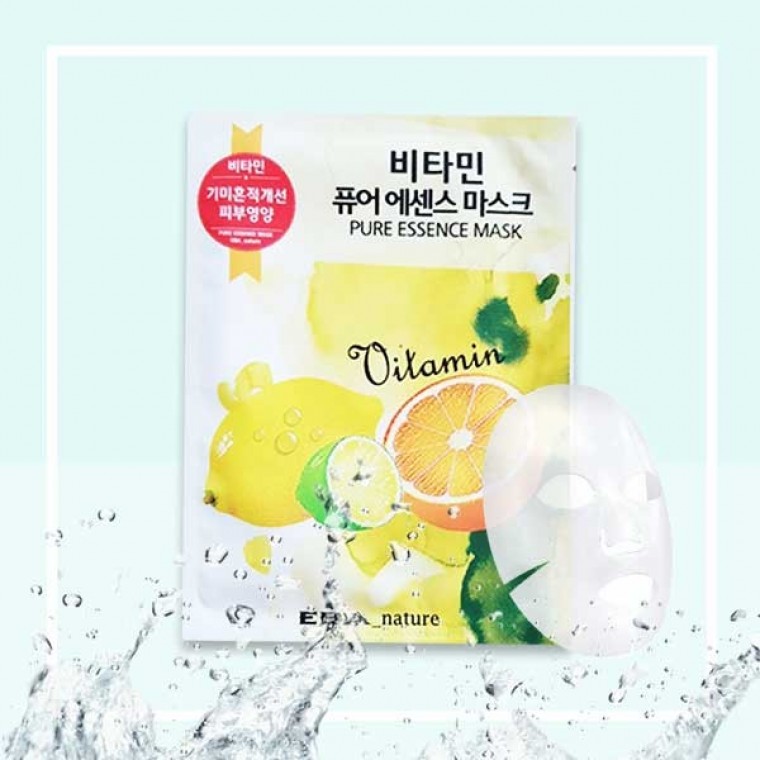 에바네이쳐 비타민 마스크팩x10팩 수분팩 시트팩 - 상품 이미지