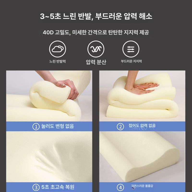 메모리폼 롱베개 등받이 허리 패밀리 쿠션 대 다리 받침 1.2m 피부 친화 베개 플리스 그레이 1x1x1cm - 상세 이미지 3