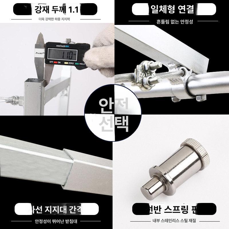 비계 접이식 알루미늄 1단 우마 이동식 벽지 피티 작업용 발판 건설 천장 작업 - 상세 이미지 3