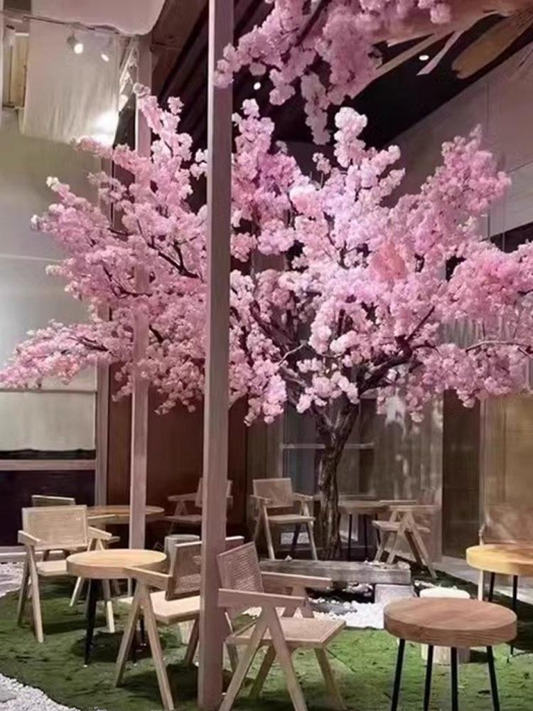 실내장식나무 벛나무 모형 인테리어 가짜 인조 장식 벚꽃나무 대형 화분 가게 풍경 원형 매장 이자카야 - 상세 이미지 3