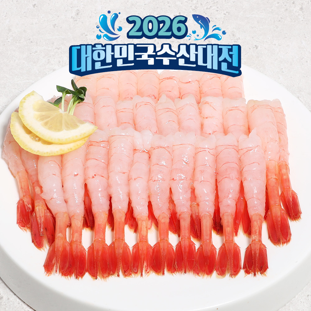 국내산 단새우 단새우회 아마에비 홍새우 - 상품 이미지