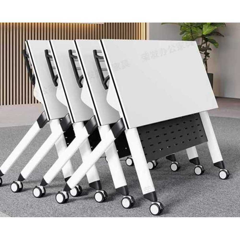 강의실 책상 접이식 대학교 학원 용 이동식 회의실 테이블 120x40x75 - 상품 이미지