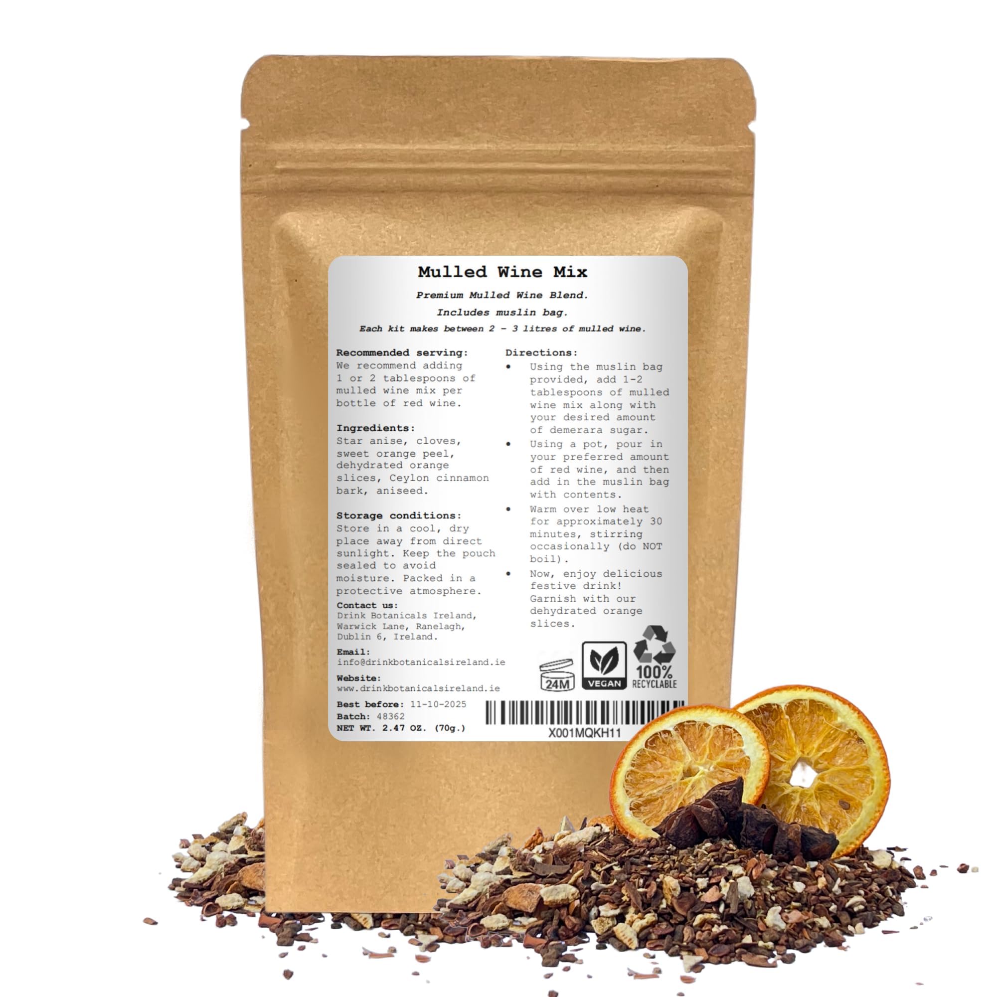 드링크 보태니컬스 아일랜드 멀드 와인 스파이스 키트 2.46oz (70g) - 상세 이미지 2