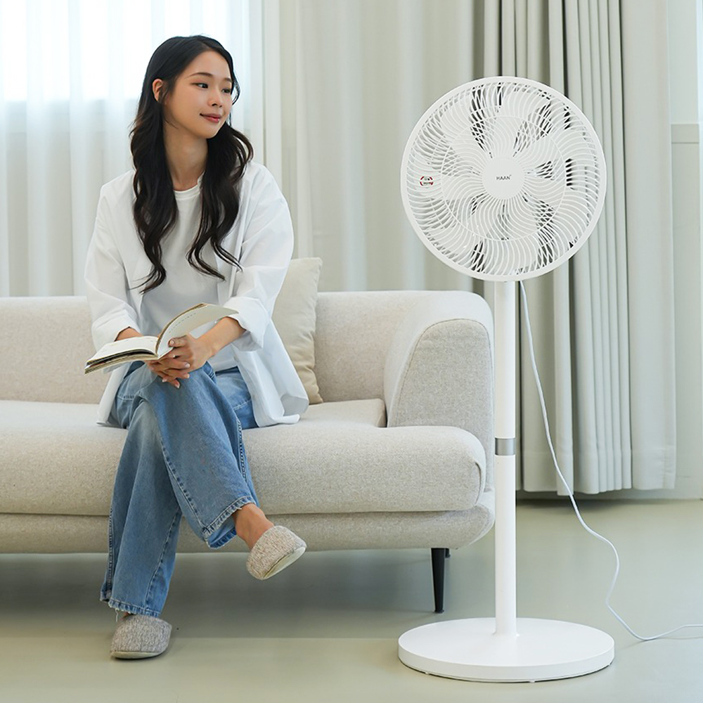 한경희 3WAY 저소음 가정용 스탠드 좌식겸용 리모컨 선풍기 HAC100R - 상품 이미지