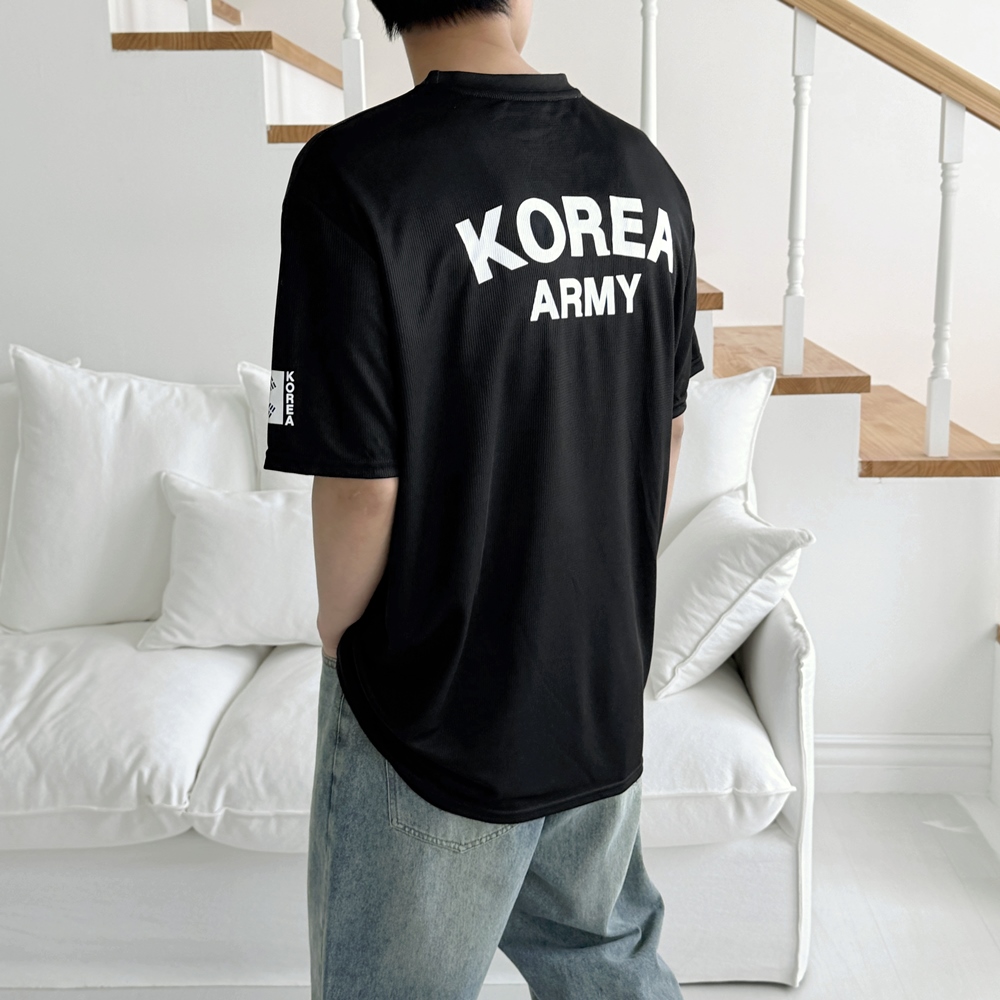 ROKA 로카 쿨링 반팔티 기능성 체육대회 단체 육군 군대 반팔 티셔츠 로카티 - 상세 이미지 3