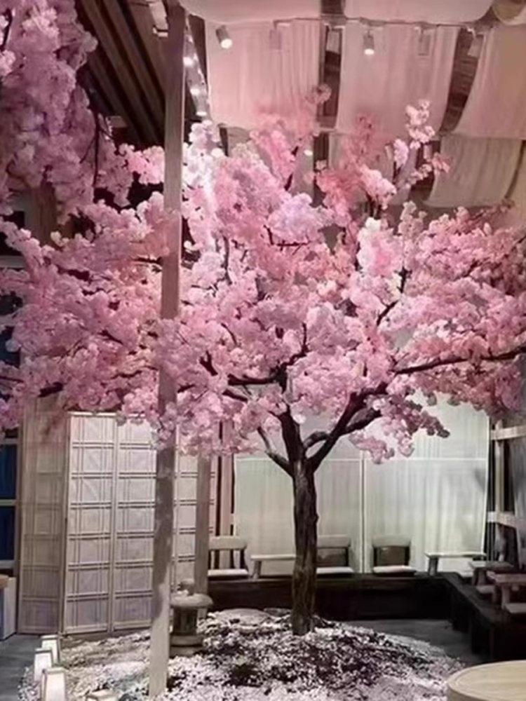 실내장식나무 벛나무 모형 인테리어 가짜 인조 장식 벚꽃나무 대형 화분 가게 풍경 원형 매장 이자카야 - 상세 이미지 2