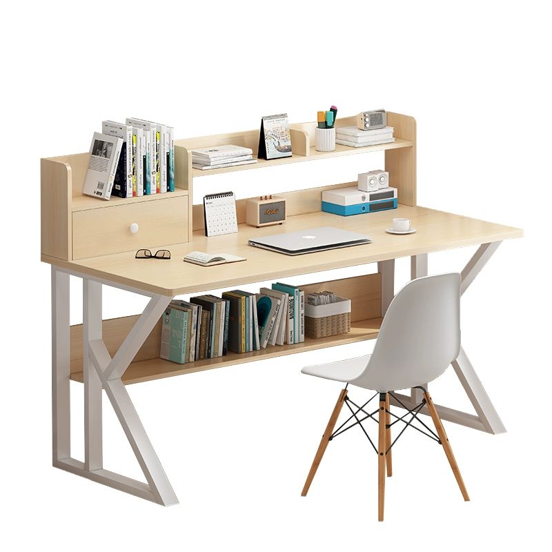 컴퓨터 공부방 철제 블랙 선반 화이트 중학교책상 책상+페그보드+이임스 100x60x72cm 1x1x1cm - 상세 이미지 5