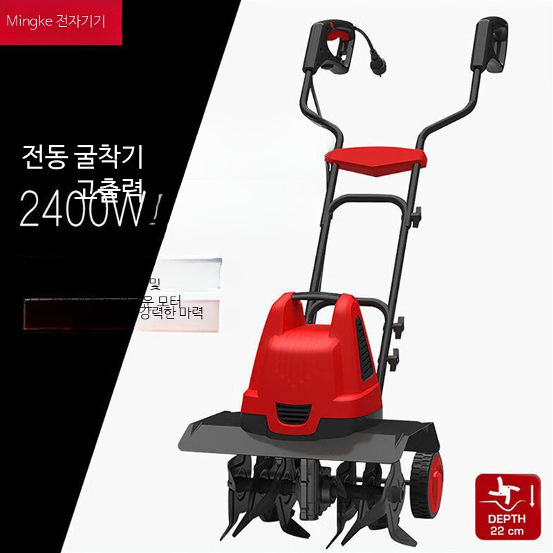 전기 미니 경운기 소형 토양 다지기 굴착기 제초기 회전식 쟁기 배수로 파기 농업용 기계 - 상세 이미지 3