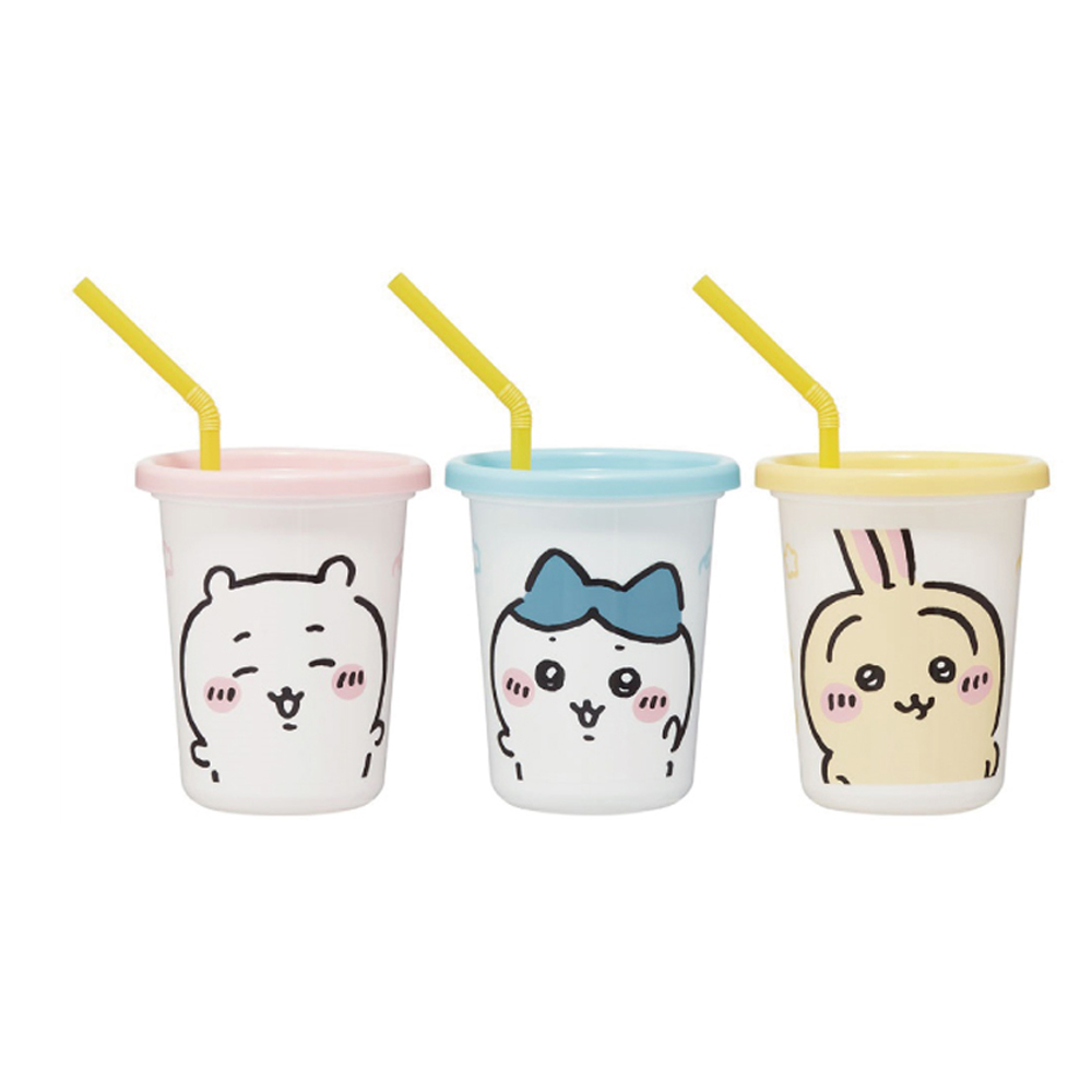 스케이터 물병 치이카와 스트로 텀블러 3종 세트 320ml - 상품 이미지