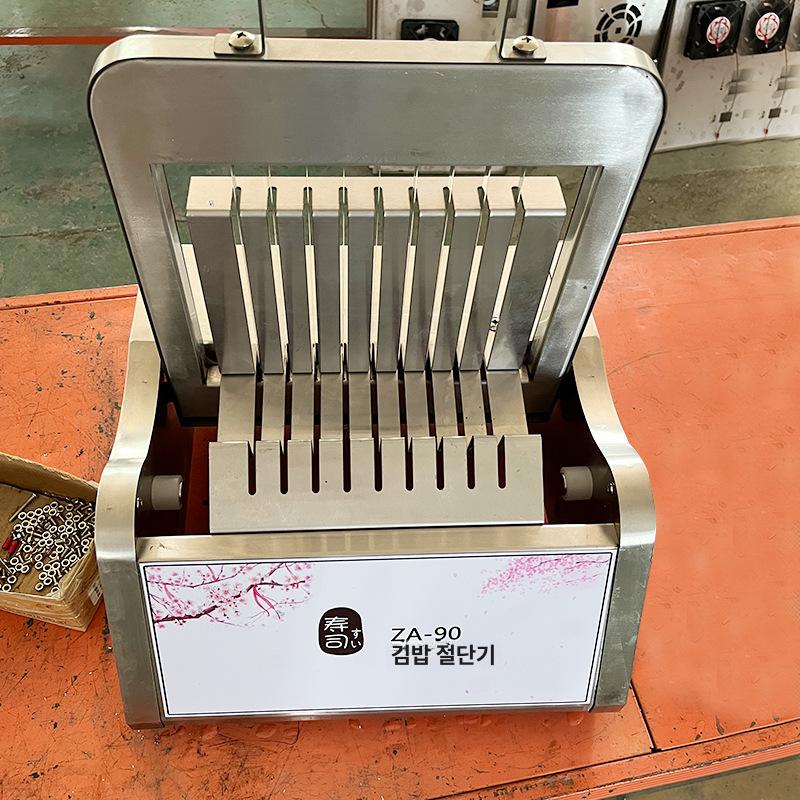 자동 매장 전동 고급 스테인리스 사각 김밥 초밥 김말이 성형 프레스 기계 분식집 업소용 원형 롤드 스시 기계 - 상세 이미지 3