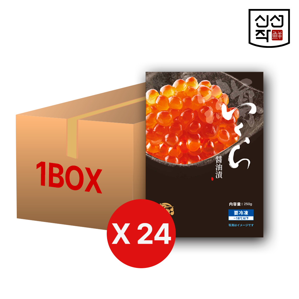 [타이호] 간장절임 연어알 (중) 핑크연어알 250g x 24p - 1박스 6kg - 상품 이미지