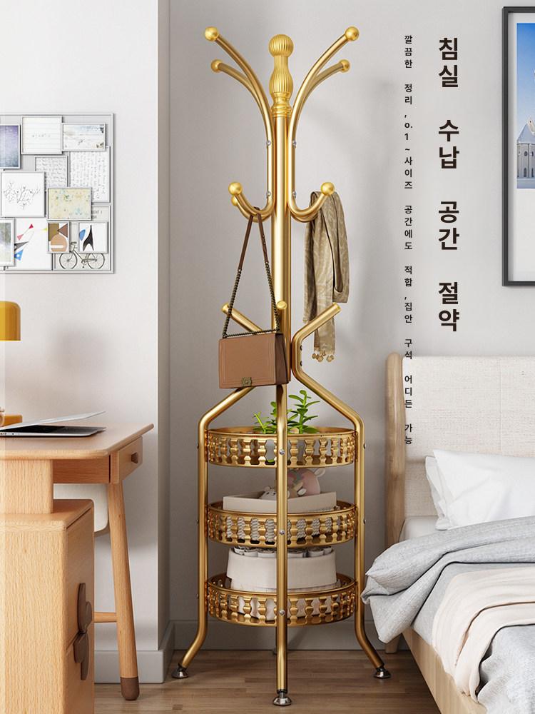 스텐 스탠드옷걸이 드레스룸 코트랙 모던 튼튼한 미니 블랙 조립식 철제 옷장 스탠드행거 - 상세 이미지 3