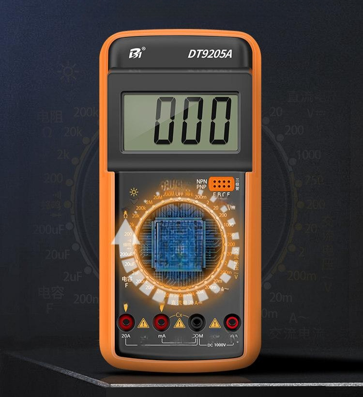 검전기 절연저항측정기 DT9205P LCD AC 디지털 표준 초정밀 테스트 리드 천 가방 예비 A - 상품 이미지
