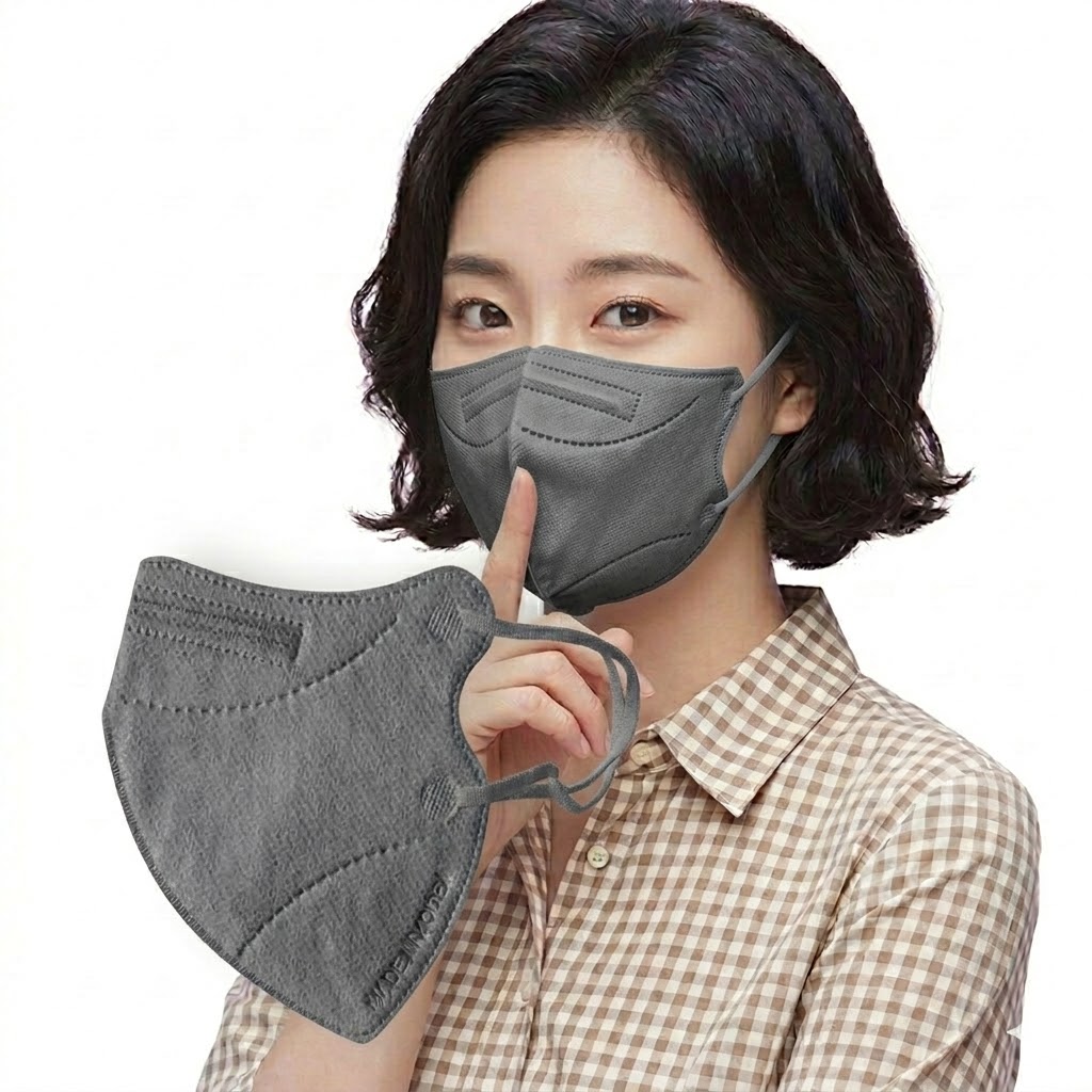 KF94마스크 새부리형 귀편한 보건용 마스크 L(대형), 베이지, 100개 - 상세 이미지 4