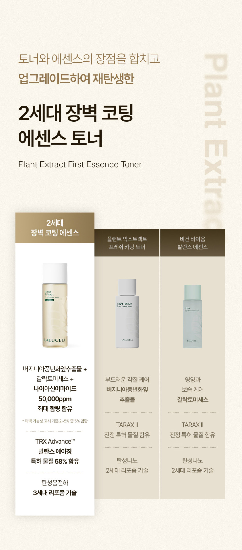 라루셀 플랜트 익스트랙트 듀오 인텐시브 크림 60ml+퍼스트 에센스 토너 150ml 판매처 상세 정보 이미지 3