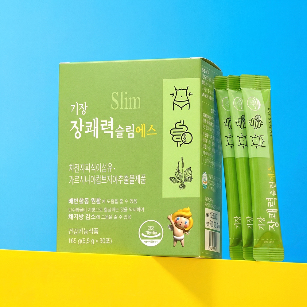 장쾌력 수용성 식이섬유 영양제 차전자피 섬유소 보충제 장청소 화이바 30포, 1개 제품 이미지