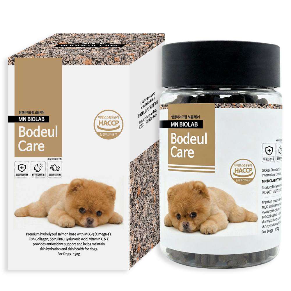 강아지 피부영양제 150정 발사탕 오메가3 콜라겐 가려움 피부+피모+면역, 150g, 1개 - 상세 이미지 3