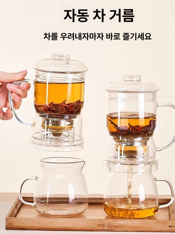 차내리는 도구 찻주전자 티메이커 다도 차내리는도구 내열 유리 티팟 드립 - 상세 이미지 3