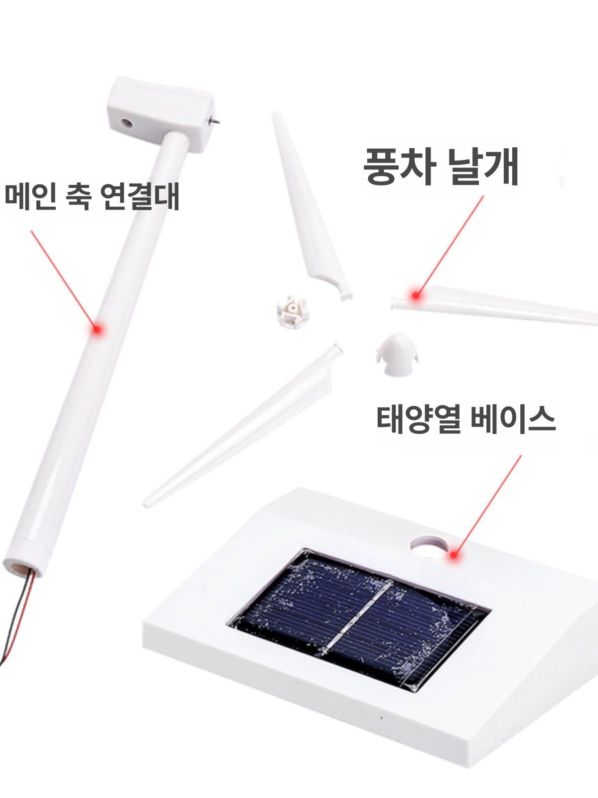 풍력발전기 모형 에너지 사무실 키덜트 터빈 전시용 태양광 원형 받침 모델 빠른 - 상세 이미지 4