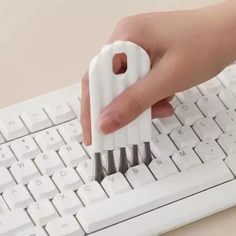 화이트 핸드폰 휴대폰 키보드 틈새 먼지제거 세척 브러시 솔 - 상품 이미지