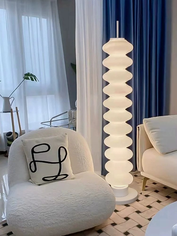 플로어램프 거실 웨이브 카페 LED 조명 웜라이트 - 상세 이미지 3