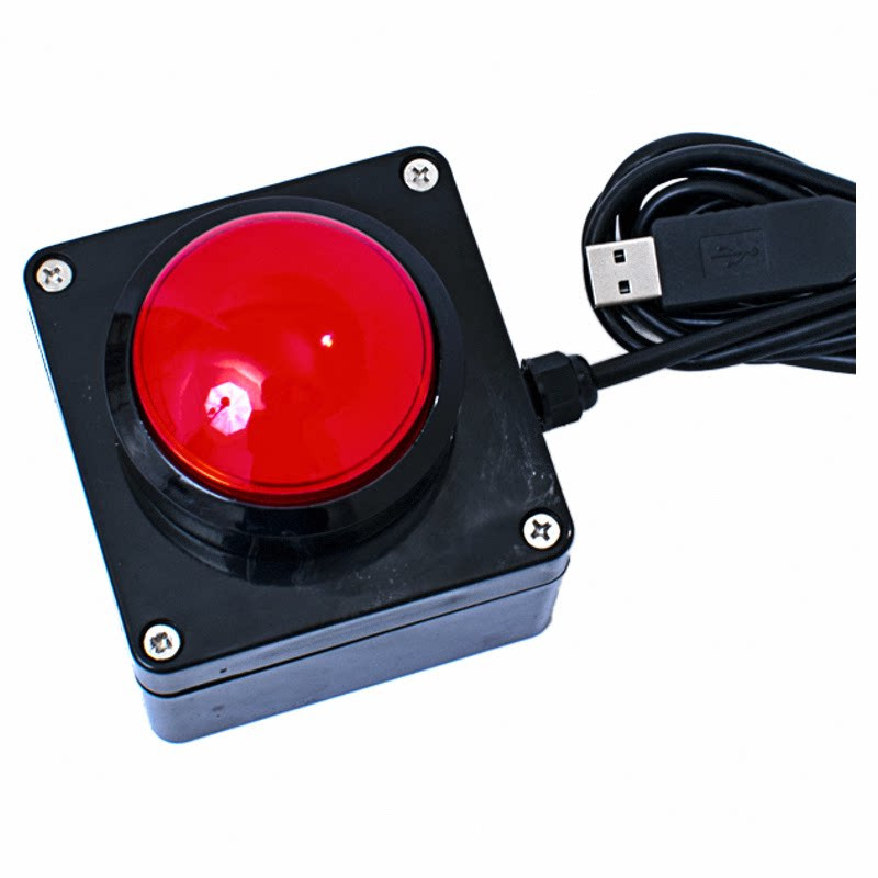 무선 USB 버튼 리모컨 컴퓨터 단축키 설정 퀴즈 부저 원격 제어 LED 컨트롤러 - 상품 이미지
