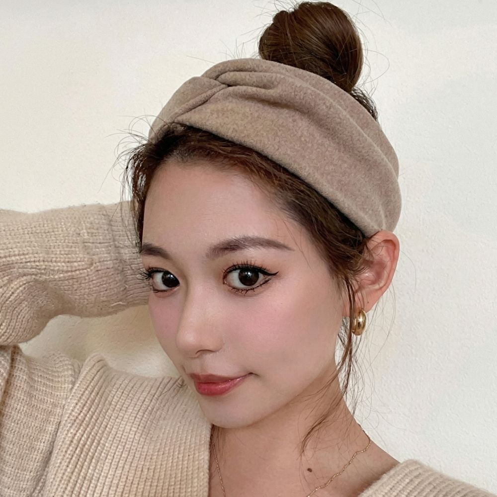반다나머리띠 머리안아픈머리띠 헤어밴드터번 두꺼운 넓은 - 상품 이미지