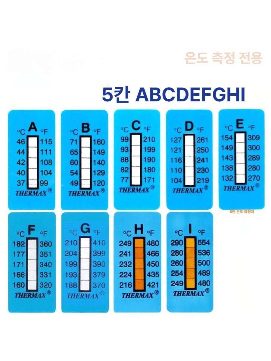 온도측정기 측정기 온도계 온도 스티커 변화 센서 테스터 외부 - 상세 이미지 3