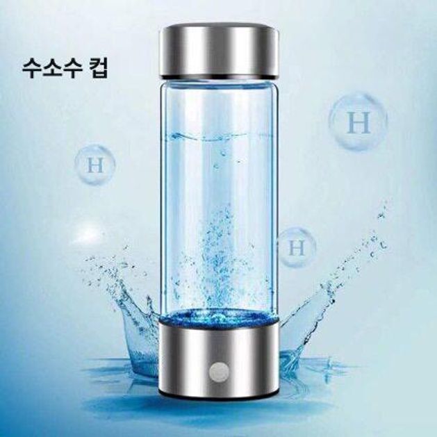 수소텀블러 420ml 휴대용 제조기 수소수 고품질 420ml 실버 - 상세 이미지 3