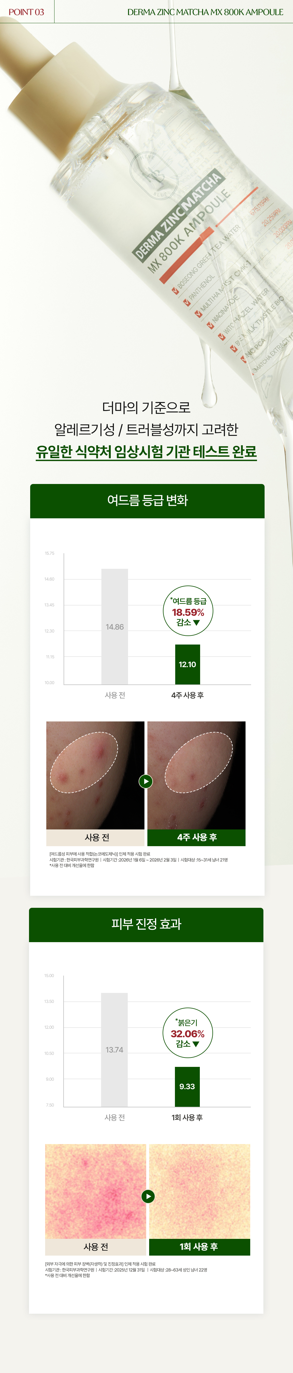 korean zinc matcha niacinamide ampoule