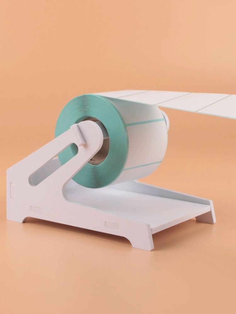 라벨 롤 거치대 송장프린터 스티커 택배 2-in-1 PVC 화이트 - 상품 이미지