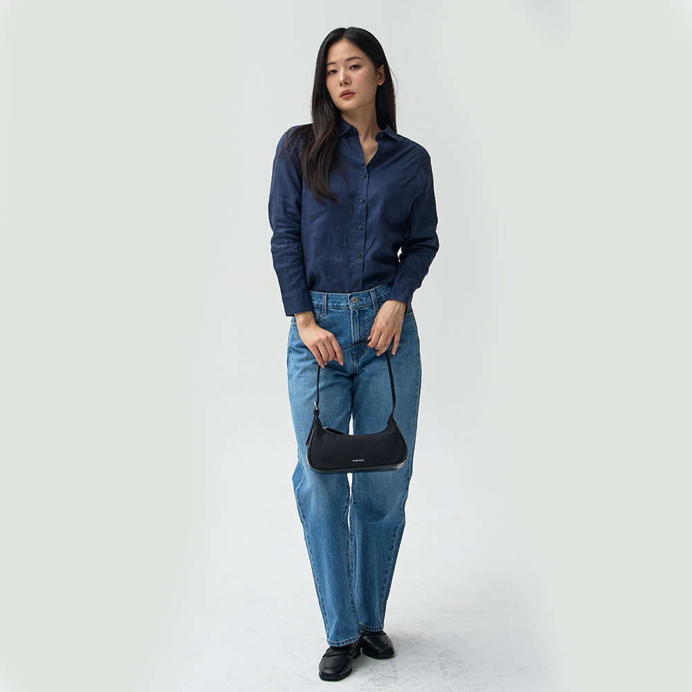 몽삭 로이 숄더백 미디움 블랙 AP24-2503-BN 이미지 7