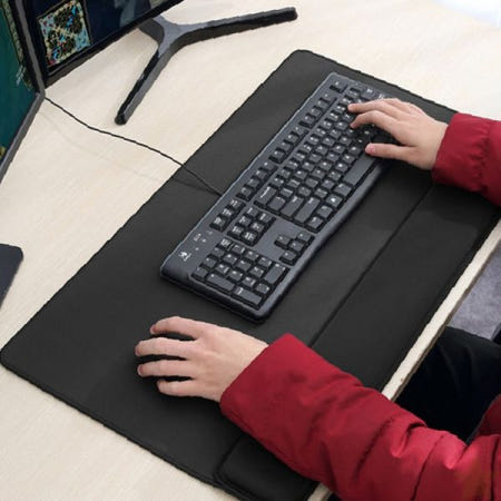 손목 받침대 일체형 장패드 마우스 키보드 사용 손목 보호 쿠션 패드 사무실